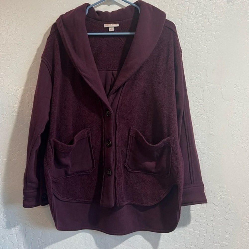 Knox Rose purple Cardigan Sweater size small